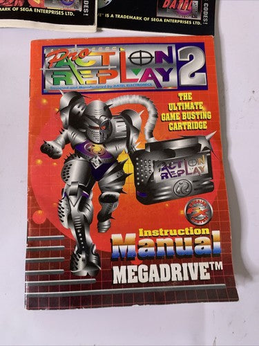 Datel Pro Action Replay 2 For SEGA Mega Drive Cheats Universal Cartridge Adapter