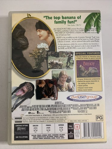 Buddy (DVD, 1997) Rene Russo, Robbie Coltrane, Alan Cumming Region 4