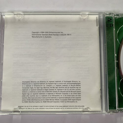 Encyclopaedia Britannica 2002 PC CD-ROM Windows 95/98 Mac