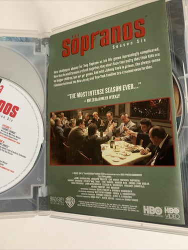 The Sopranos : The Complete Season 6 (DVD, 2004, 4-Disc) Region 4
