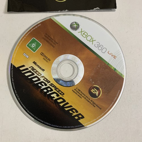 Need For Speed Undercover  Microsoft XBOX 360 PAL Racing Game Complete
