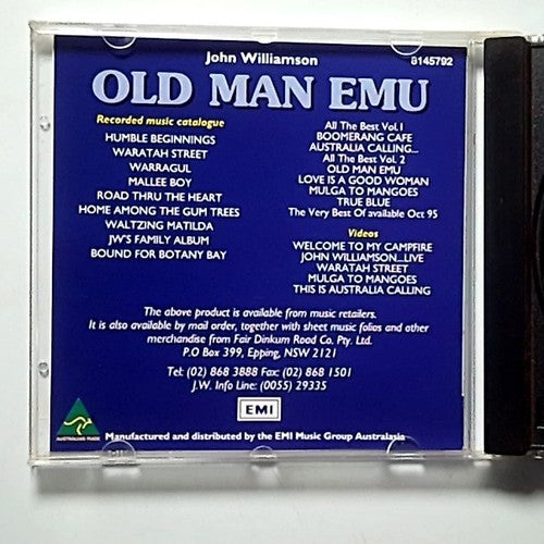 John Williamson – Old Man Emu (CD, 1997) Australia 8145792