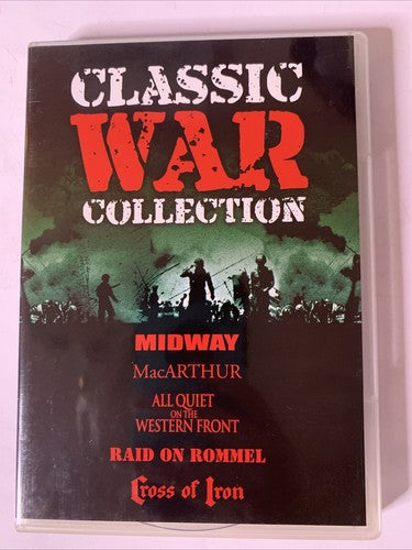 Midway / MacArthur / All Quiet Western Front / Raid On Rommel / Cross Iron DVD