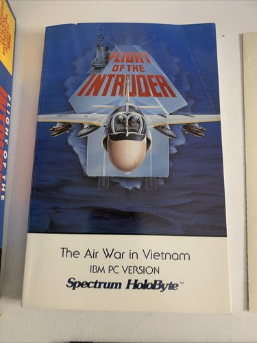 Flight Of The Intruder PC 3.5" Floppy 1990 Flight Combat Simulation Game Big Box