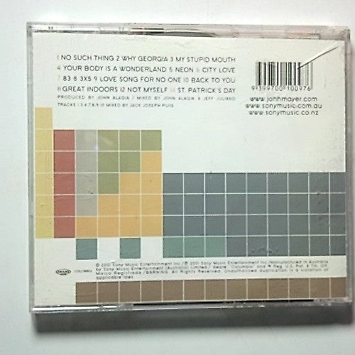 John Mayer – Room For Squares (CD, 2002) Australia 5081352000