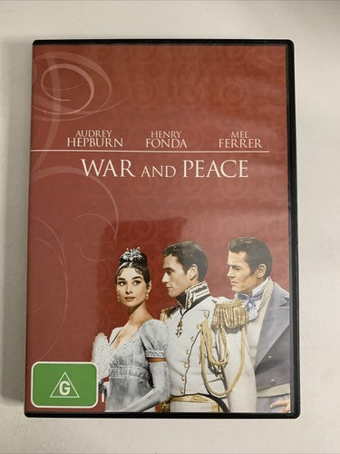 War and Peace (DVD, 1956) Audrey Hepburn, Henry Fonda, John Mills Region 4