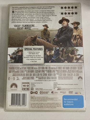 True Grit (DVD, 2010) Jeff Bridges, Josh Brolin, Matt Damon Region 4