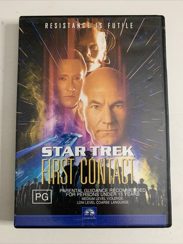 Star Trek First Contact (DVD, 1996) Patrick Stewart Region 4
