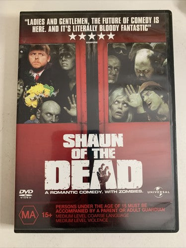 Shaun of the Dead (DVD, 2004) Dylan Moran, Nick Frost, Simon Pegg Region 4 &2