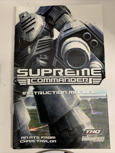 Supreme Commander PC DVD Windows Real Time Strategy Game