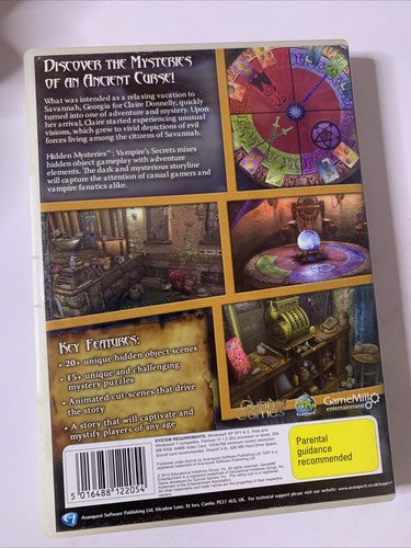 Hidden Mysteries: Vampire Secrets PC Windows CD-ROM Hidden Object Game