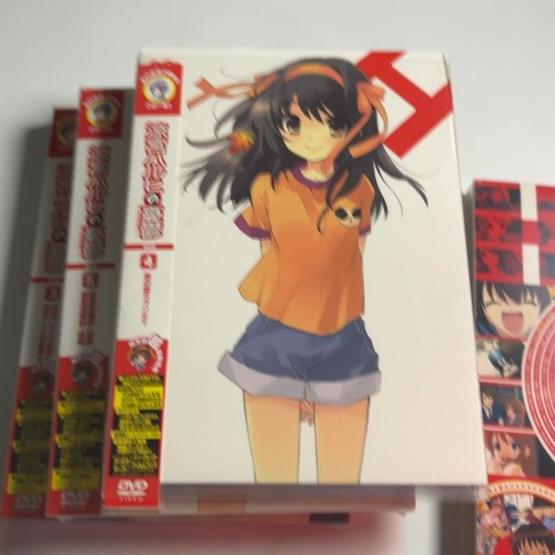 The Melancholy of Haruhi Suzumiya - Vol 2, 3, 4, 5 (DVD, 2006) Region 2 Japan