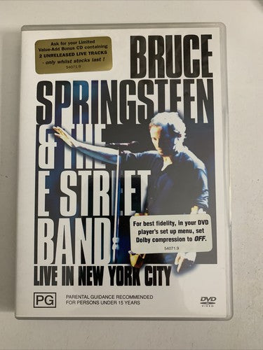 Bruce Springsteen and the E Street Band: Live in New York City (DVD, 2001)