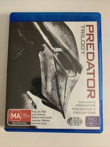 Predator Trilogy: Predator 1 / Predator 2 / Predators (Blu-ray, 3-Disc) Region B