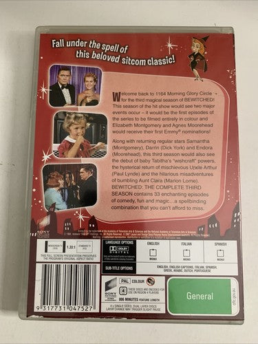Bewitched : Season 3 (DVD, 1965, 4-Discs) Region 4