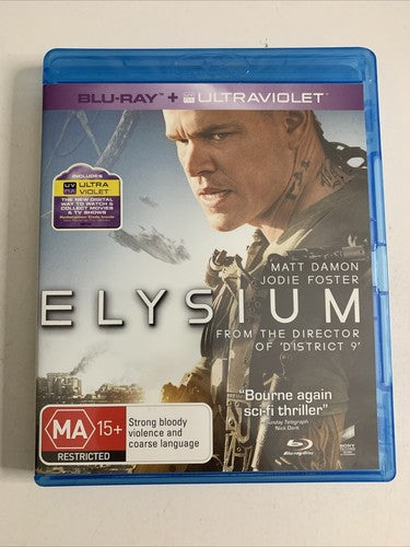 Elysium (Blu-ray, 2013) Matt Damon All Regions