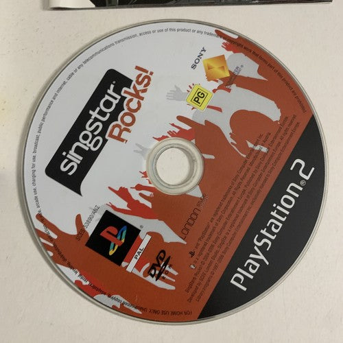 SingStar Rocks PS2 Sony PlayStation 2 PAL Music Karaoke Game