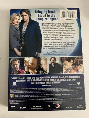 Moonlight : The Complete Season Series (DVD, 2007, 4-Disc) Region 1