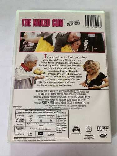 The Naked Gun (DVD, 1988) Leslie Nielsen, Priscilla Presley Region 4