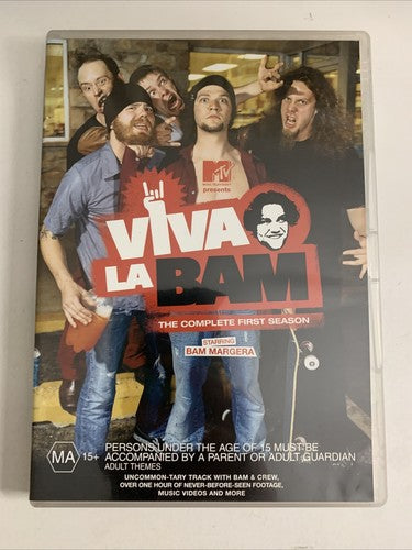 Viva La Bam : Season 1 (DVD, 2003, 2-Disc) Bam Margera Region 4