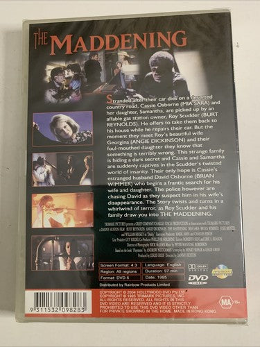 The Maddening (DVD, 1997) Burt Reynolds, Angie Dickinson,Mia Sara All Region NEW