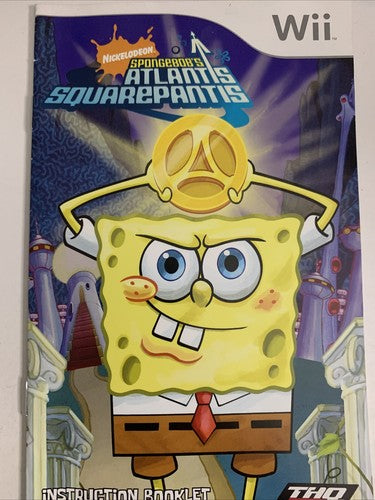 SpongeBob's Atlantis SquarePants Nintendo Wii PAL 2007 Game Complete