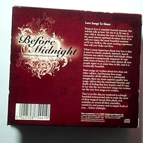 Before Midnight Instrumental Songs of Love 3CD Set (CD) United Kingdom