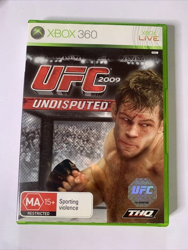 UFC 2009 Undisputed Microsoft XBOX 360 PAL Mixed MMA Game Complete