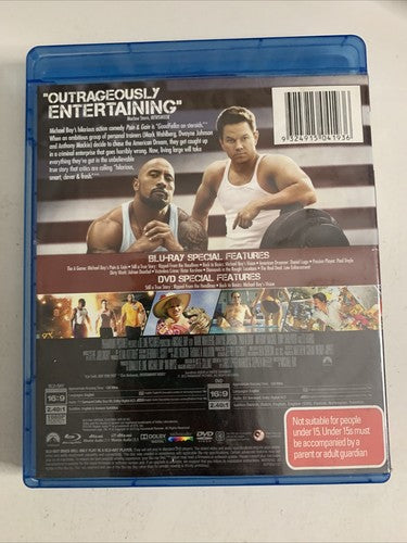 Pain & Gain (Blu-ray, 2013) Dwayne Johnson, Ed Harris, Mark Wahlberg Region B