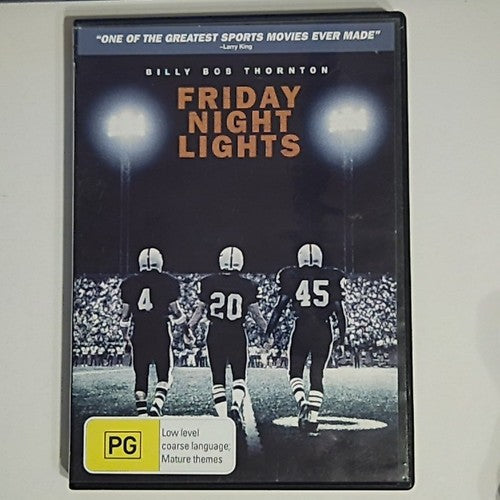 Friday Night Lights (DVD, 2004) Lucas Black, Billy Bob Thornton Region 4