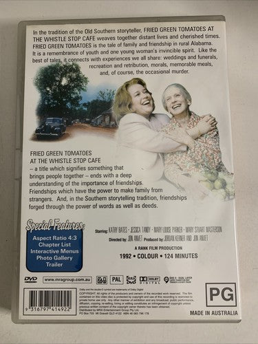 Fried Green Tomatoes at the Whistle Stop Cafe (DVD, 1992) Kathy Bates  Region 4