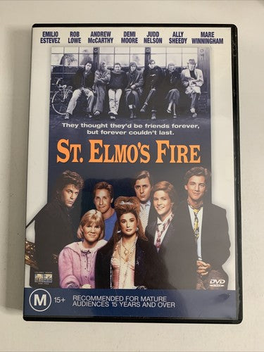 St. Elmo's Fire (DVD, 1985) Demi Moore, Judd Nelson, Rob Lowe Region 4