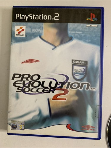 Pro Evolution Soccer 2 PS2 Sony PlayStation 2 PAL Konami Game Complete