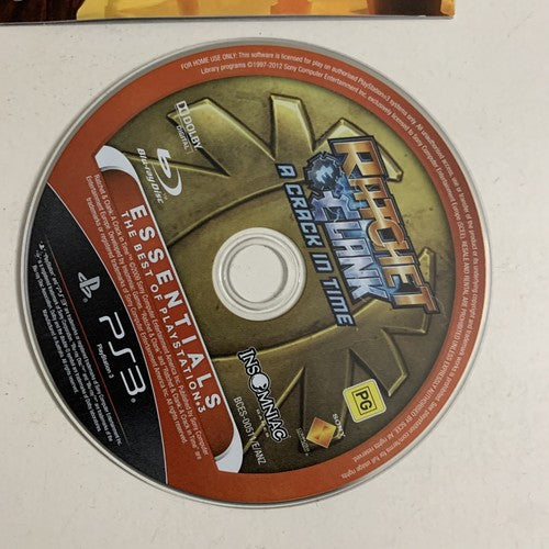 Ratchet & Clank: A Crack In Time PS3 Sony PlayStation 3 2009 Game Complete