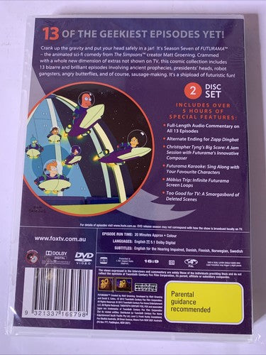 Futurama : Season 7 (DVD, 2012, 2-Disc) Region 4 NEW Sealed