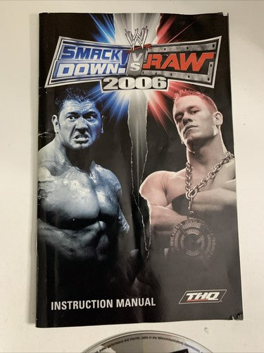 WWE Smackdown vs Raw 2006 PS2 Sony PlayStation 2 PAL Game Complete