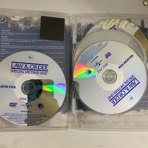 Law and Order Special Victims Unit : Season 5 (DVD, 2003, 6-Disc) Region 4