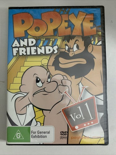 Popeye and Friends Volume 1 (DVD) All Regions NEW Sealed