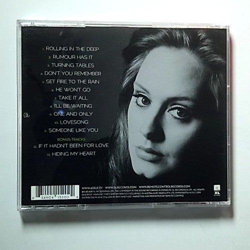 Adele – 21 (CD, 2011) Australia & New Zealand XLCD 520E