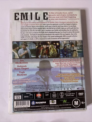 Emile (DVD, 2003) Ian McKellen, Tygh Runyan, Deborah Kara Unger  All Regions