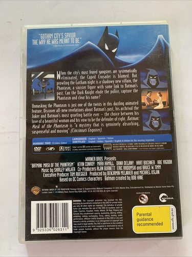 Batman: Mask of the Phantasm (DVD, 1993) Animated Film Region 4