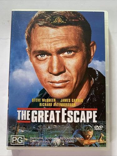 The Great Escape (DVD, 1963) Steve McQueen Region 4 NEW