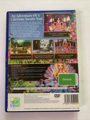 Barbie as The Island Princess PS2 Sony PlayStation 2 PAL Game Complete