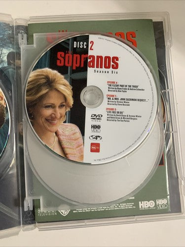 The Sopranos : The Complete Season 6 (DVD, 2004, 4-Disc) Region 4