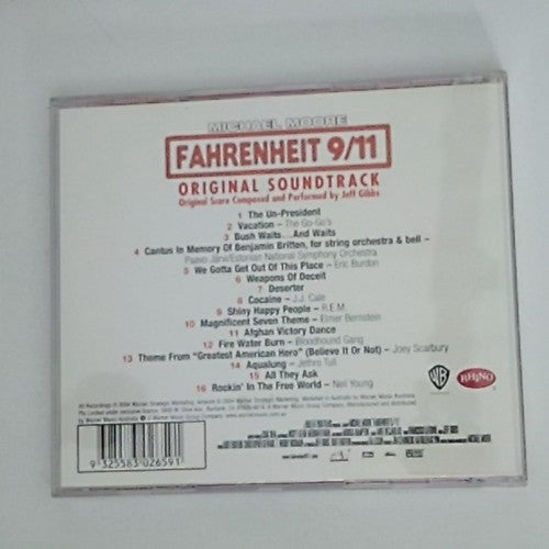 Various – Fahrenheit 9/11 (Original Soundtrack) (CD, 2004) Australia 8122784342