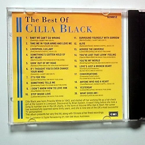 Cilla Black – The Best Of Cilla Black (CD) Australia 8298012