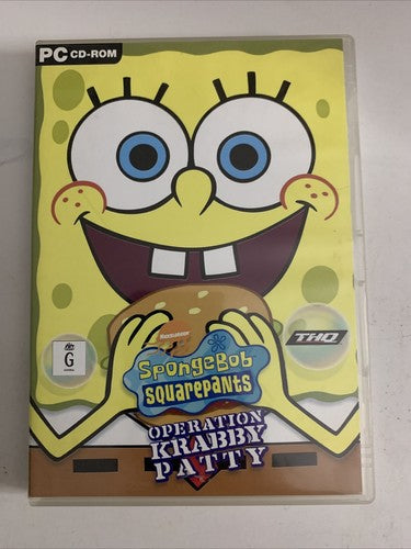 Spongebob Squarepants: Operation Krabby Patty PC Windows CD-ROM Game
