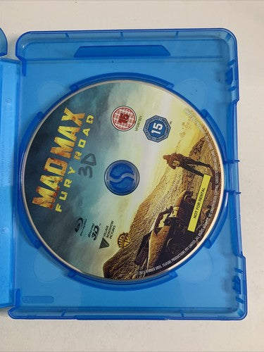 Mad Max-Fury Road 3D (Blu-ray 3D + 2D, 2013) Tom Hardy Region B