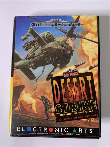 Desert Strike SEGA Mega Drive PAL Electronic Arts PAL 1993 Game Complete