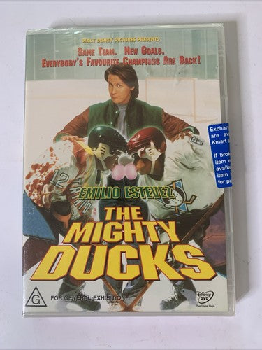 D2: The Mighty Ducks (DVD, 1994) Emilio Estevez Region 4 NEW Sealed